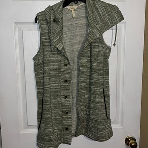 Matilda Jane Out The Door Space Dye Button Up Vest